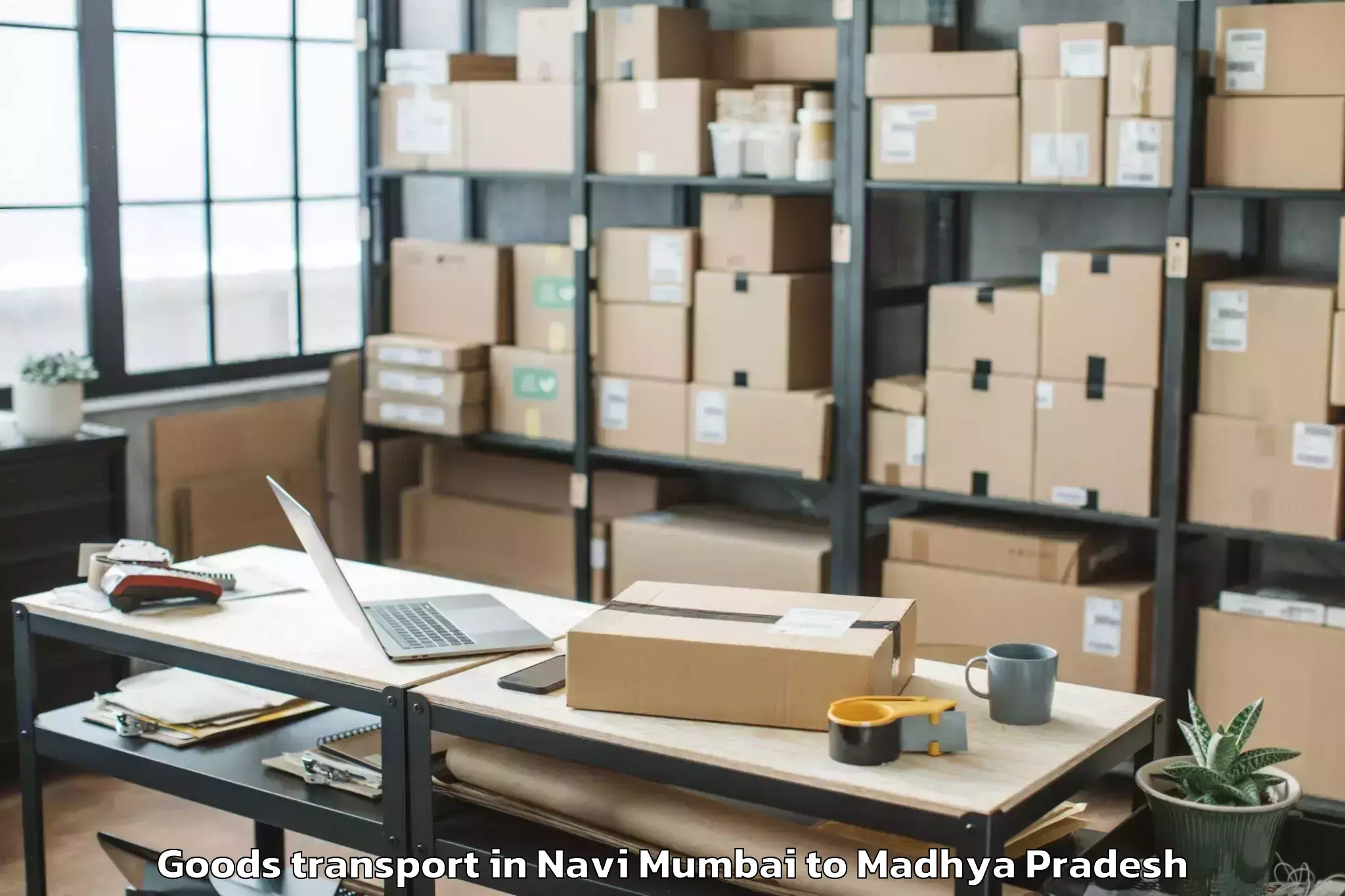 Reliable Navi Mumbai to Mandleshwar Goods Transport